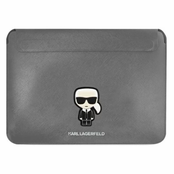 Karl Lagerfeld Saffiano Ikonik Computer pouzdro 13/14" Silver Nové