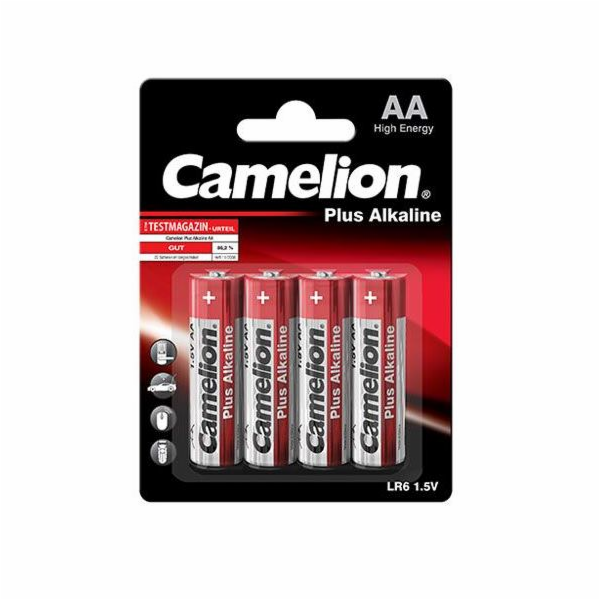 CAMELION Baterie alkalické PLUS AA 4ks LR06