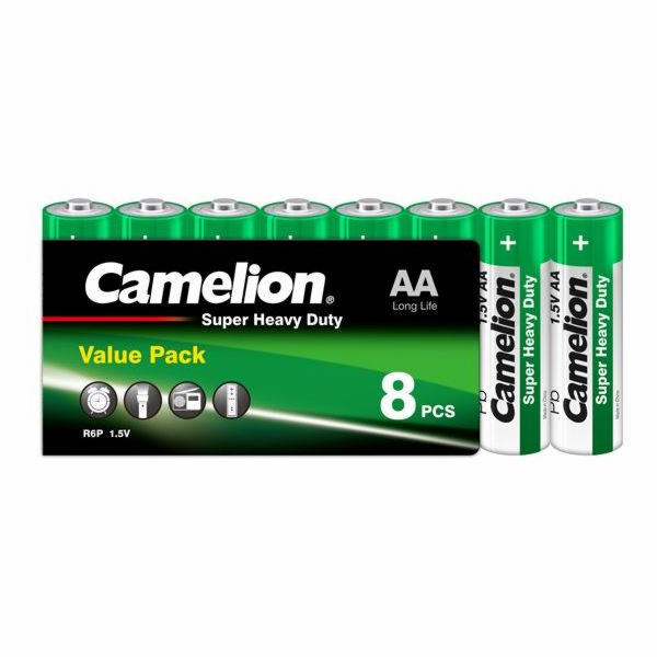 CAMELION Baterie SUPER HD zink-chlorid AA 8ks R06
