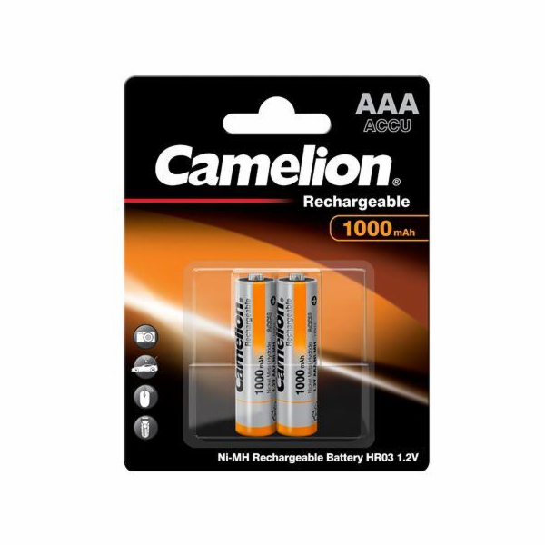 CAMELION Baterie nabíjetelné AAA 2ks NI-MH 1000mAh
