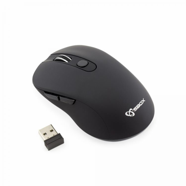 SBOX 6D Optická bezdrátová myš Black