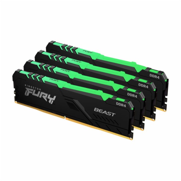 KINGSTON FURY Beast RGB 64GB DDR4 3200MT/s / DIMM / CL16 / KIT 4x 16GB