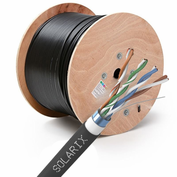 SOLARIX kabel FTP CAT5E PVC+PE Fca 305m/balení