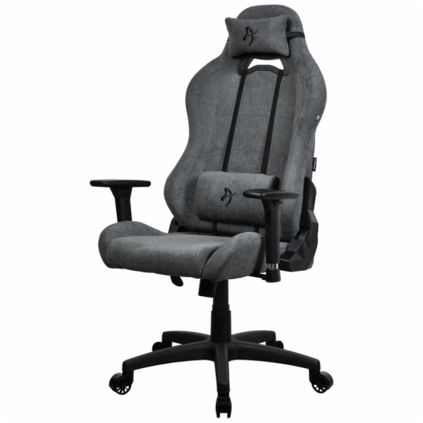 AROZZI herní židle TORRETTA Soft Fabric v2/ látkový povrch/ šedá popelavá