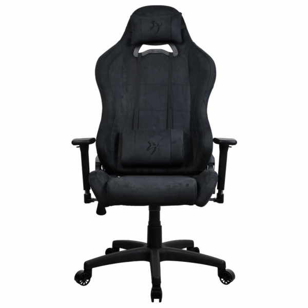 AROZZI herní židle TORRETTA SuperSoft/ látkový povrch/ černá