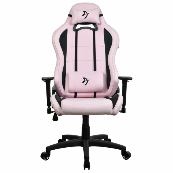 AROZZI herní židle TORRETTA SuperSoft/ látkový povrch/ růžová