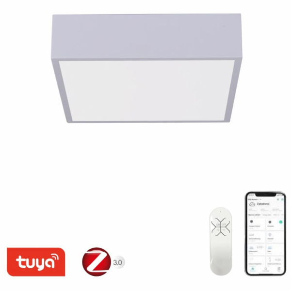 IMMAX NEO CANTO SLIM Smart stropní svítidlo 28x28x7cm 22W 1610lm bílé Zigbee 3.0, TUYA