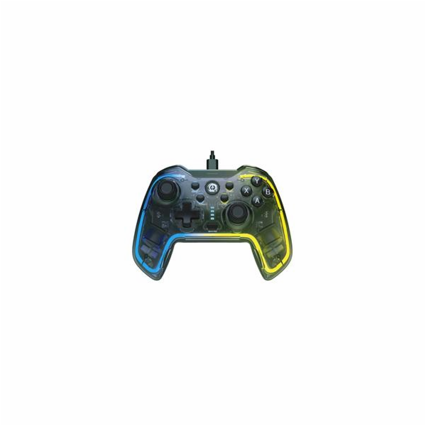 Canyon Brighter GP-02 CANYON Drátový gamepad GP-2 RGB 4v1 (Nintendo Switch, Android TV, PC, PS3)