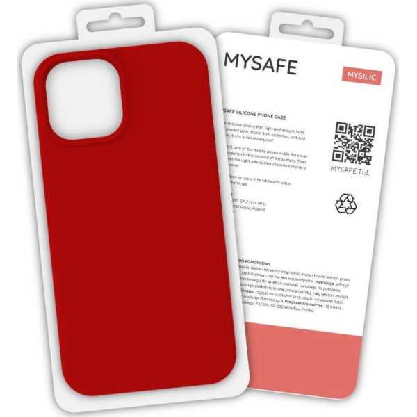 Mysafe mysafe silikonový pouzdro Samsung Galaxy S21 plus červená box