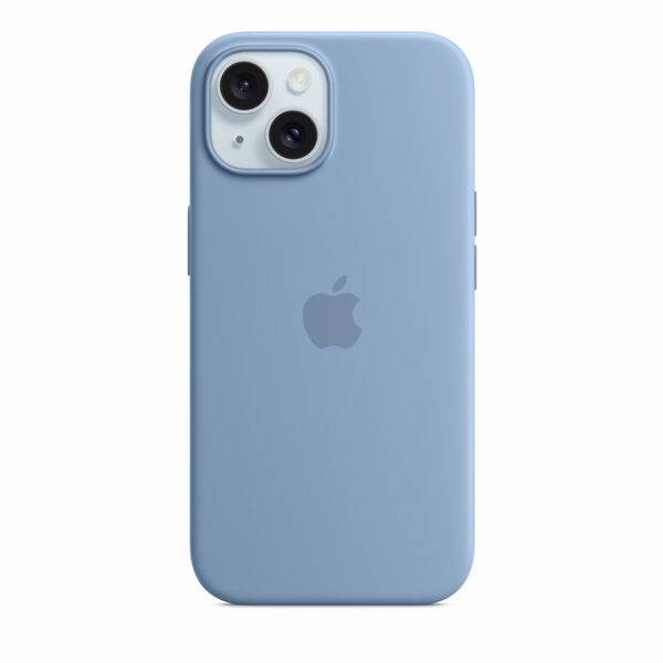 Apple Silikonové s MagSafe iPhone 15 Plus, ledově modré MT193ZM/A iPhone 15+ Silicone Case with MS - Winter Blue