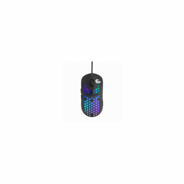 GEMBIRD myš RAGNAR RX400, podsvícená, 6 tlačítek, černá, 7200DPI, USB