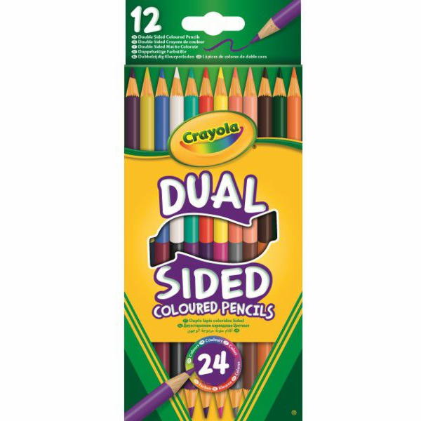 Crayola Oboustranné tužkové pastelky - 68-6100