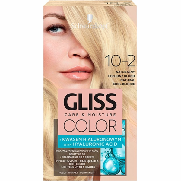 Schwarzkopf Gliss Color č. 10-2 přírodní studená blond