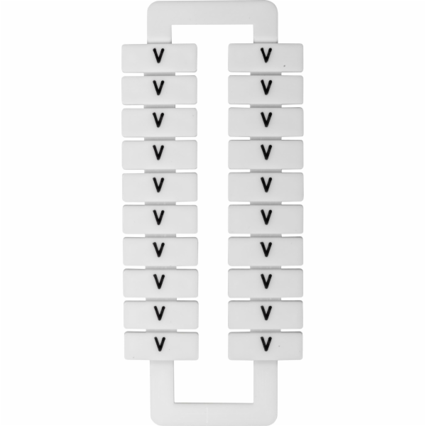 EM GROUP Označovač pro EURO konektory 2,5-70mm2 /V/ bílý 20 ks. (43192)