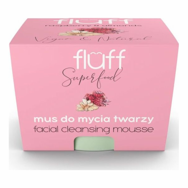 Fluff Raspberry & Mandle čisticí pěna na obličej 50 ml