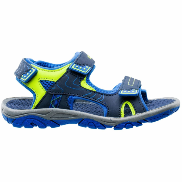 Dětské sandály HI-TEC Menar JR, tmavě modrá-modro-limetková, velikost 34