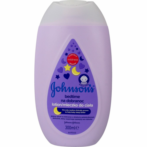 Johnsons Bedtime Lotion tělové mléko pro děti před spaním s relaxační vůní a nádechem levandule 300 ml