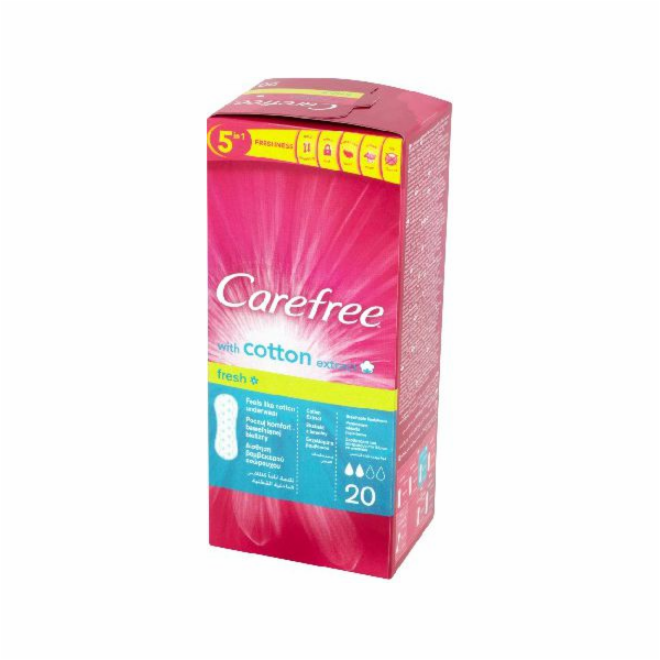 Carefree Cotton Fresh slipové vložky 1 balení - 20 ks