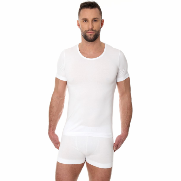 Brubeck pánské bavlněné tričko s krátkým rukávem Comfort, bílé, XXL (SS00990A)
