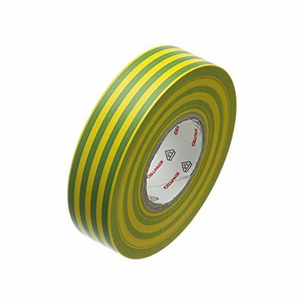 Cellpack Izolační páska 128 PVC žlutozelená 25m (145796)