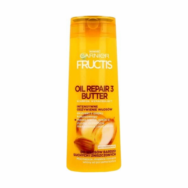 Garnier New Fructis Oil Repair 3 Butter šampon pro suché a poškozené vlasy 400ml