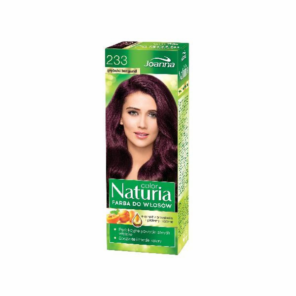 Joanna Naturia Color Barva na vlasy č. 233 - sytě vínová 150 g