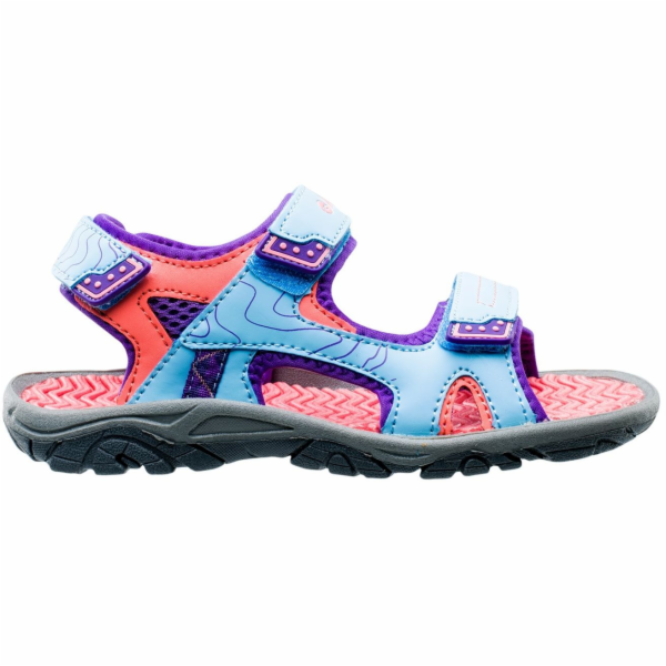 HI-TEC Dětské sandály Menar JRG SKY modro-fialovo-růžové vel.35