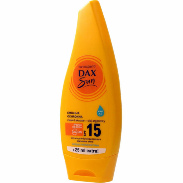 DAX DAX_Sun SPF15 ochranná emulze Kakaové máslo Arganový olej 175ml