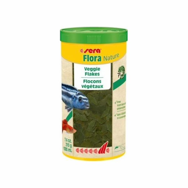 Sera Flora Nature 1000 ml, vločky - prémiové krmivo
