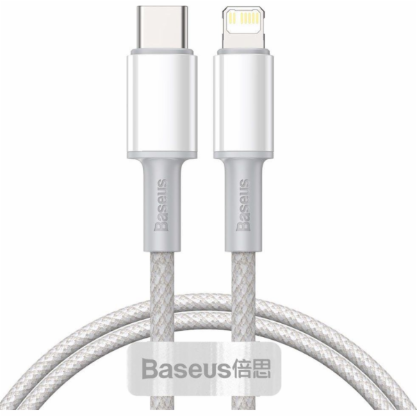 Baseus BASEUS DATA PD20W TYPE-C TO LIGHTNING CABLE 100CM BÍLÝ USB kabel (6953156231924) - 6953156231924