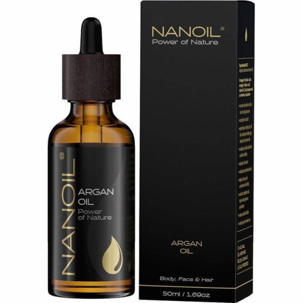 Nanoil Arganový olej pro péči o vlasy a tělo 50 ml