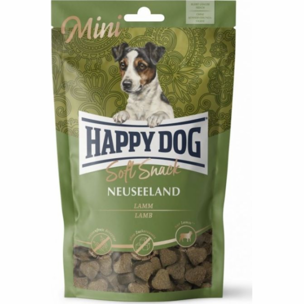Happy Dog Soft Snack Mini New Zealand, pochoutka pro dospělé psy do 10 kg, jehněčí, 100g, sáček