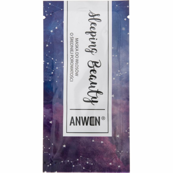 Anwen Anwen Noční maska na vlasy pro střední pórovitost Šípková Růženka v sáčku - 10 ml
