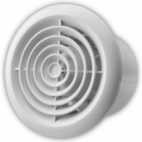 Ventilátory Kulatý stropní ventilátor fi 100 14W 34dB bílý (100PF)