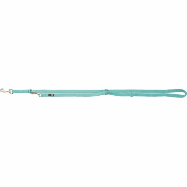 Trixie Premium nastavitelné vodítko, dvojité, M–L: 2,00 m/20 mm, mořská modrá
