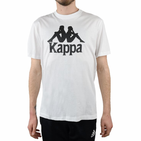 Pánské tričko Kappa Caspar, bílé, velikost L (303910-11-0601)