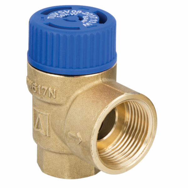 Afriso MSW Pojistný ventil pro nádrže na teplou užitkovou vodu 10 bar, R1/2 x R3/4 42 423