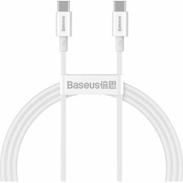 Baseus USB kabel Baseus Superior Series USB-C na USB-C kabel, 100W, 1m (bílý)