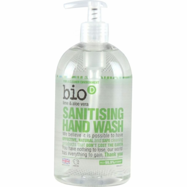 Bio-D Antibakteriální tekuté mýdlo, Limetka/Aloe, 500 ml