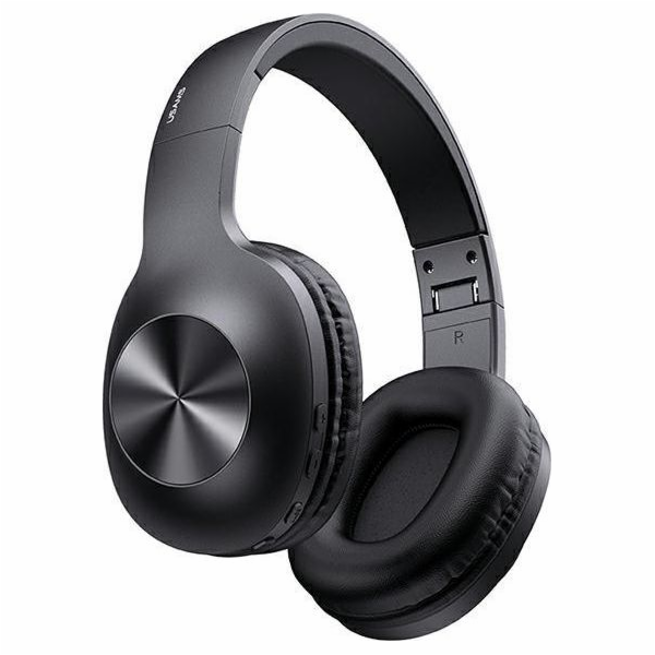 Usams USAMS Bluetooth sluchátka přes uši YX05 E-Join Series černo/černé TDLYEJ02 pevné pouzdro, 1200mAh
