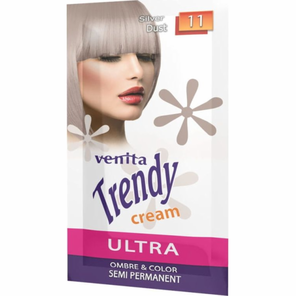Venita Trendy Cream Ultra krém na barvení vlasů 11 Silver Dust 35ml