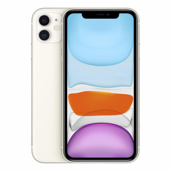 Apple iPhone 11 128GB Dual SIM smartphone bílý (MHDJ3PM/A)