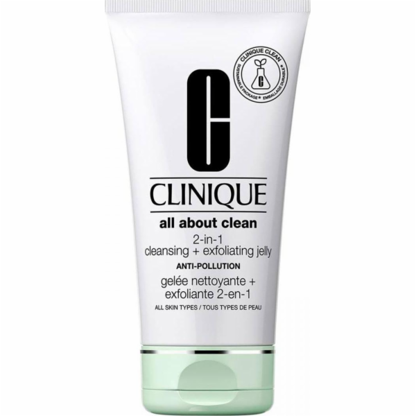 CLINIQUE_All About Clean 2-v-1 Cleansing Exfoliating Jelly jemný hloubkově čisticí gel na obličej 150 ml