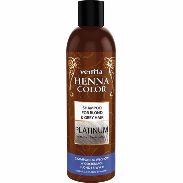 Venita Henna Color Platinium bylinný šampon pro blond a šedivé vlasy 250ml