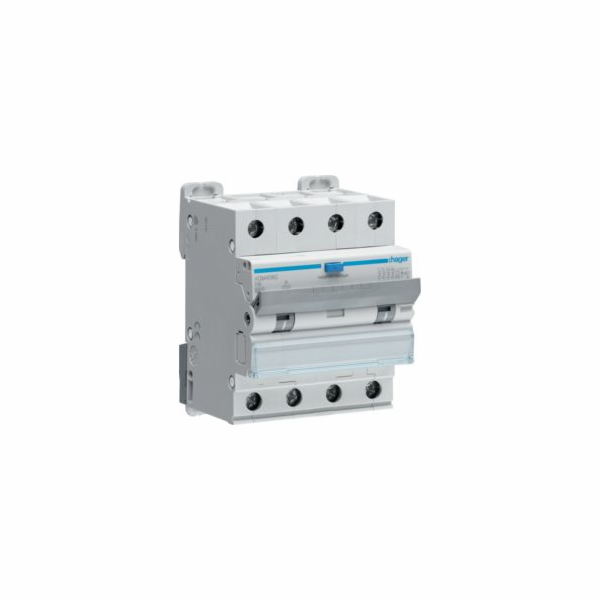 Hager Polo Proudový chránič 4P B 6A 0,03A Typ A 6kA RCBO (ADM406C)