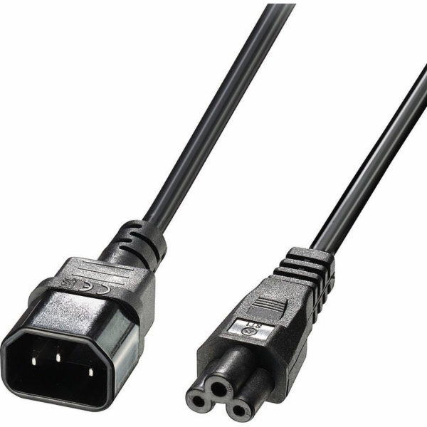 Lindy Lindy 30340 napájecí kabel IEC C14 - IEC C5 napájecí prodlužovací kabel - 1m