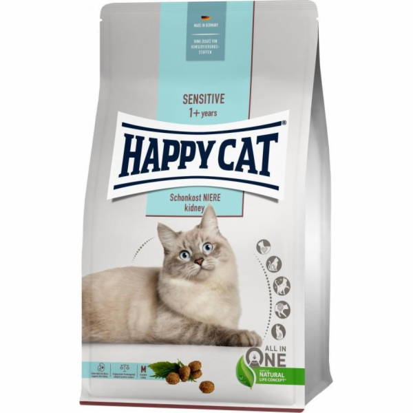 Happy Cat Sensitive Kidney, suché krmivo, pro dospělé kočky, pro zdravé ledviny, 300 g, sáček