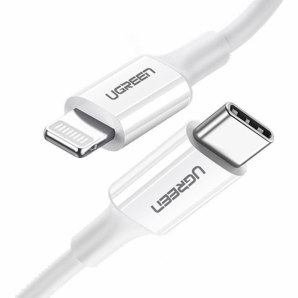 Ugreen USB-C - Lightning kabel 0,25 m Bílý (6957303867462)