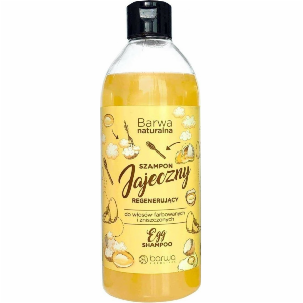 BARWA_Naturalna vaječný regenerační šampon pro barvené a poškozené vlasy 500ml