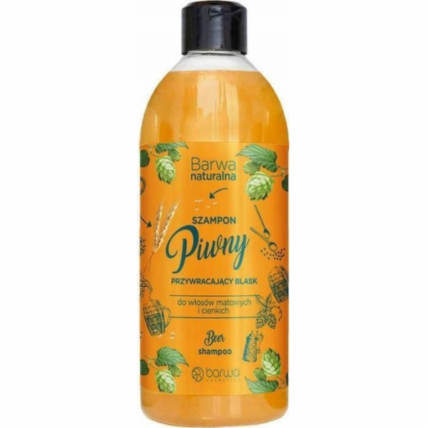 BARWA_Naturalna pivní šampon pro matné a tenké vlasy 500ml